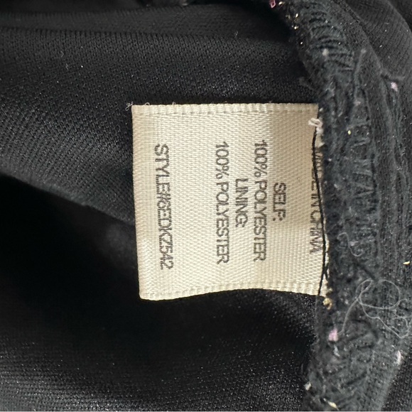 NEW Sincerely Jules Black/Pink Multi Colour Tweed Dress Size M NWOT - Picture 5 of 5